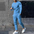 Men’s Cotton Jogger Set – Regular Fit Two Piece Tracksuit