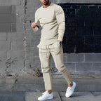 Men’s Cotton Jogger Set – Regular Fit Two Piece Tracksuit