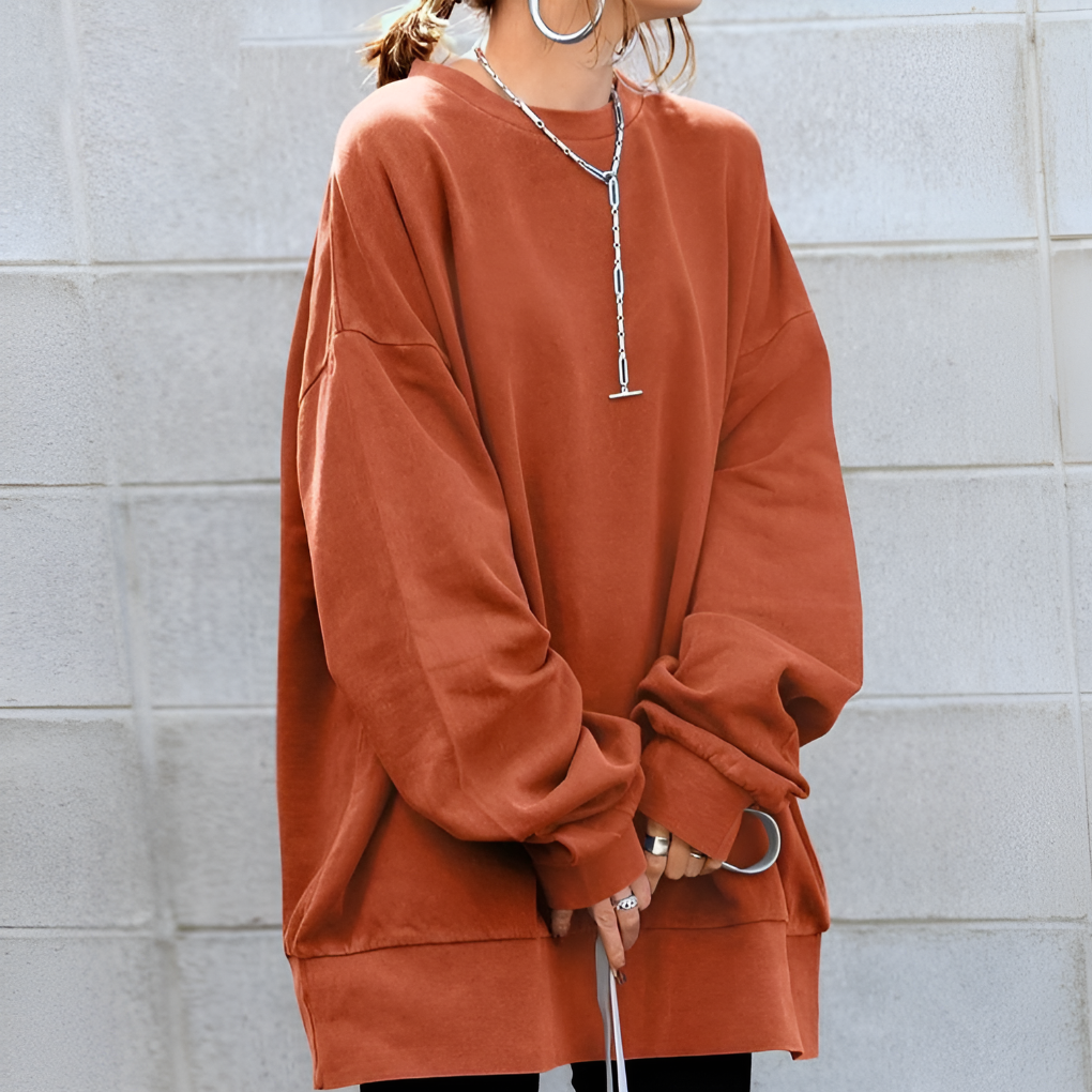 Josephina Oversized Sweater – Dropped Shoulders Knit Style