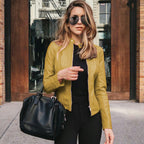 Jess | Women's biker Leather Jacket with Zip