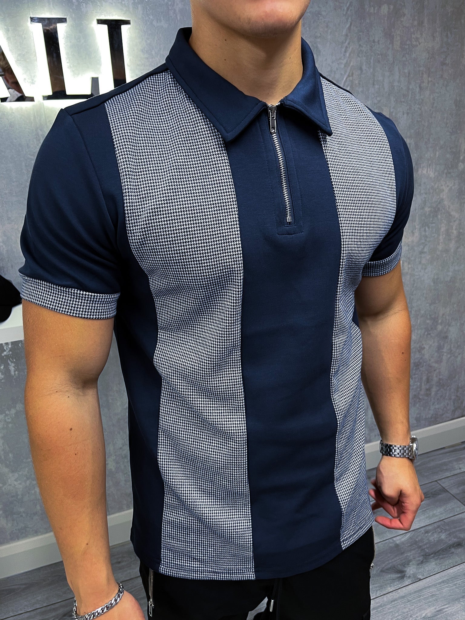 Oxford Polo - Navy Blue
