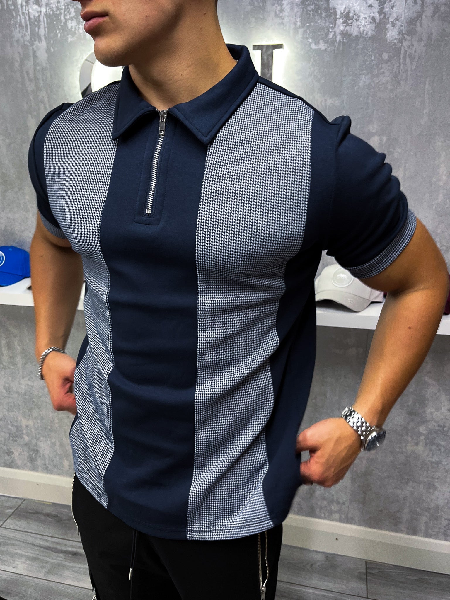 Oxford Polo - Navy Blue