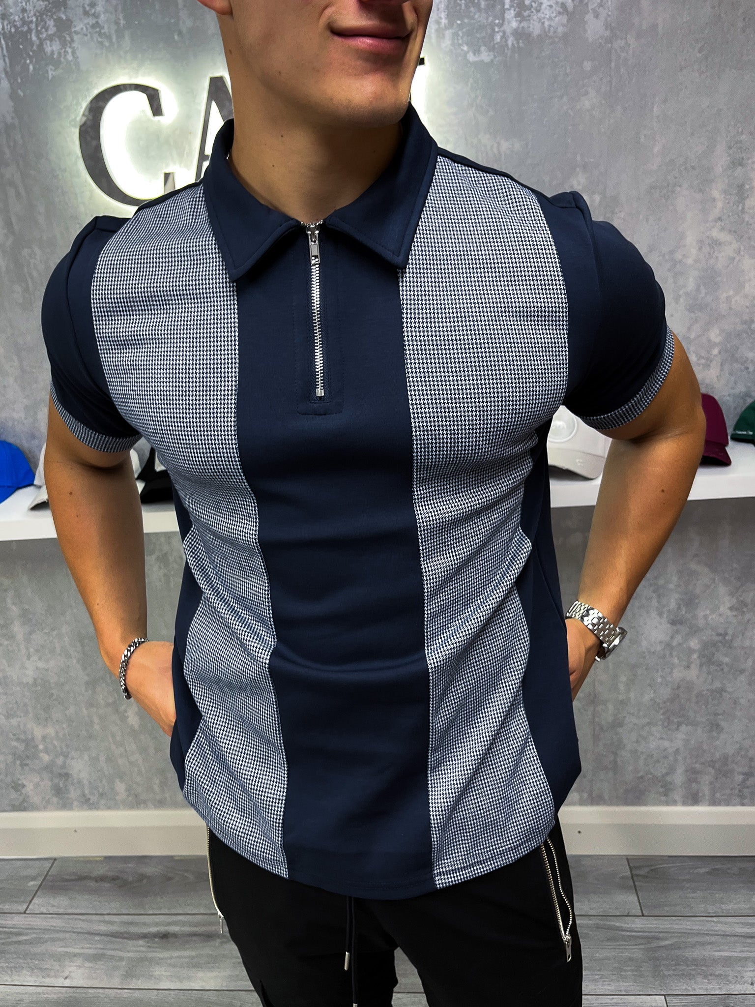 Oxford Polo - Navy Blue