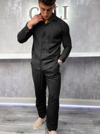 The Linen Shirt - Black