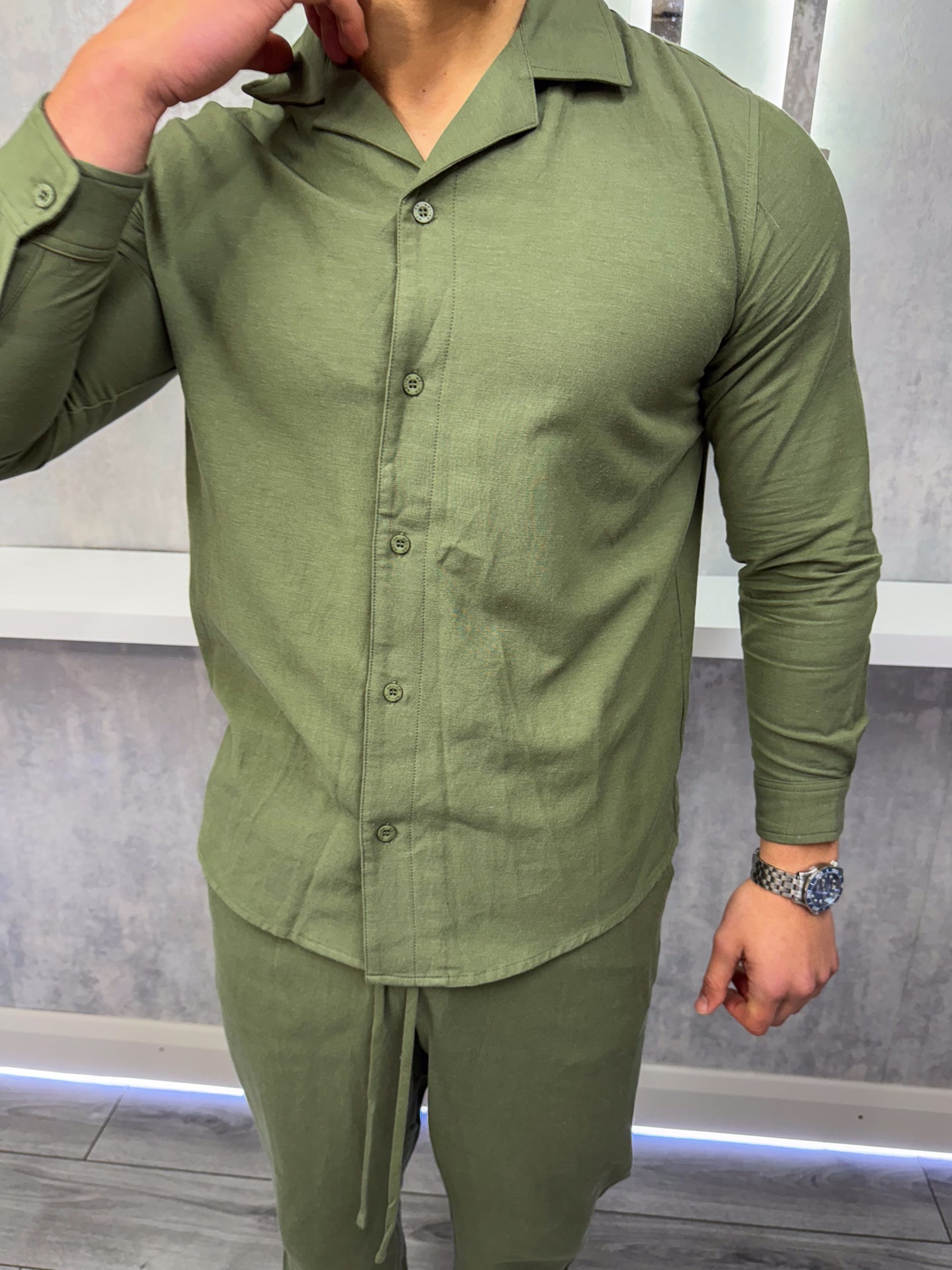 The Linen Shirt - Khaki