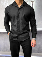 The Linen Shirt - Black