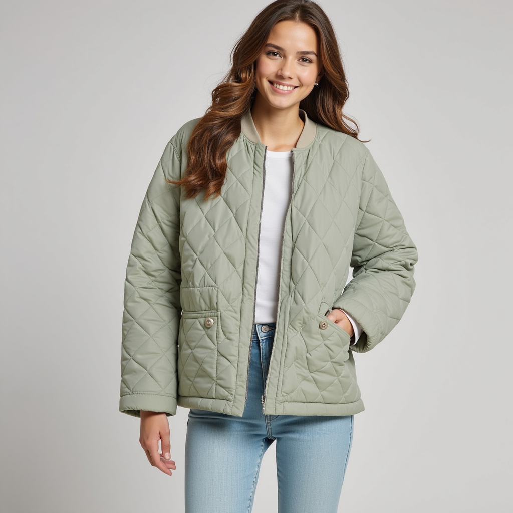 Erica Women’s Lightweight Quilted Jacket – Relaxed Casual Fit