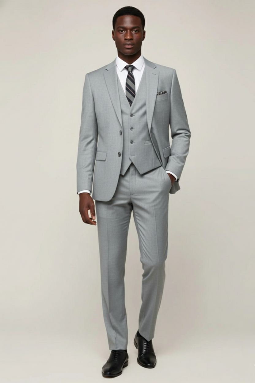 Men’s Formal Three-Piece Suit – Tailored Fit for Weddings & Work events