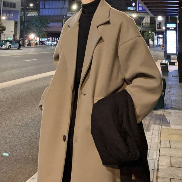 Womens Long Belted Winter Overcoat with Classic Tailoring