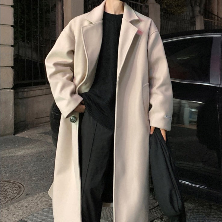 Womens Long Belted Winter Overcoat with Classic Tailoring