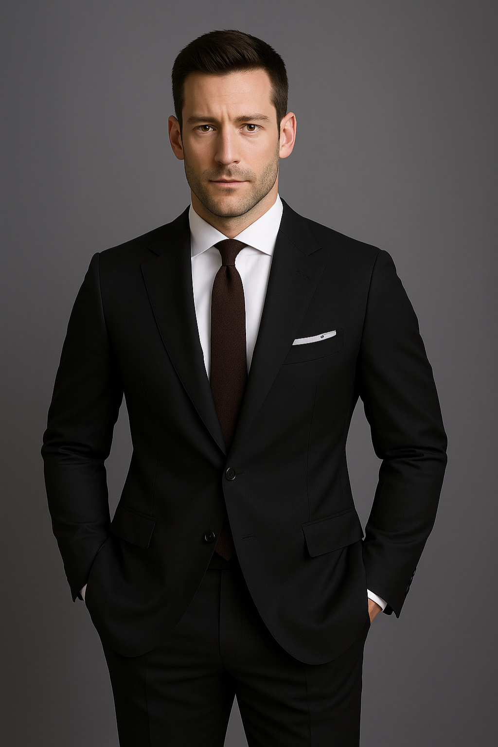 Men’s Formal 2-piece Suit – Modern Slim Fit for Work & Events or Weddings