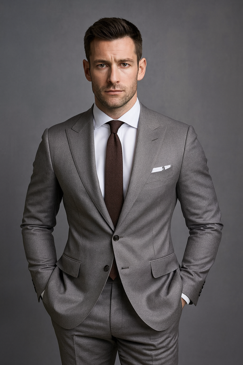 Men’s Formal 2-piece Suit – Modern Slim Fit for Work & Events or Weddings