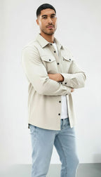 Callum | Mens Cotton Overshirt - Regular fit