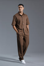 Short sleeve linen set