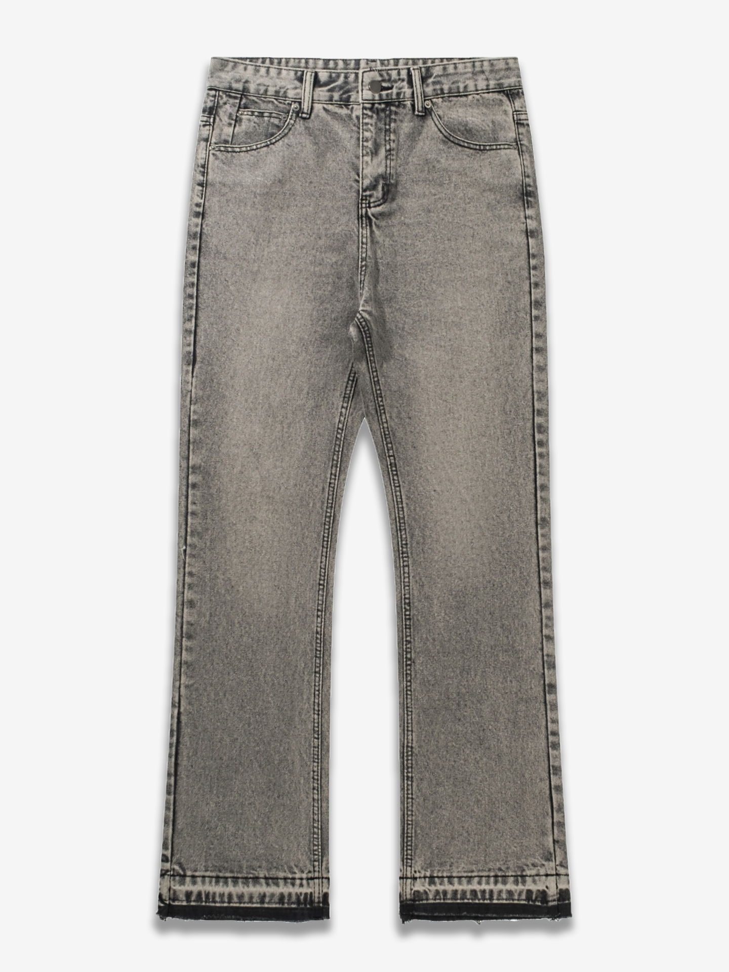 Mens Flared denim jeans - Grey