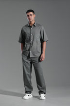 Short sleeve linen set