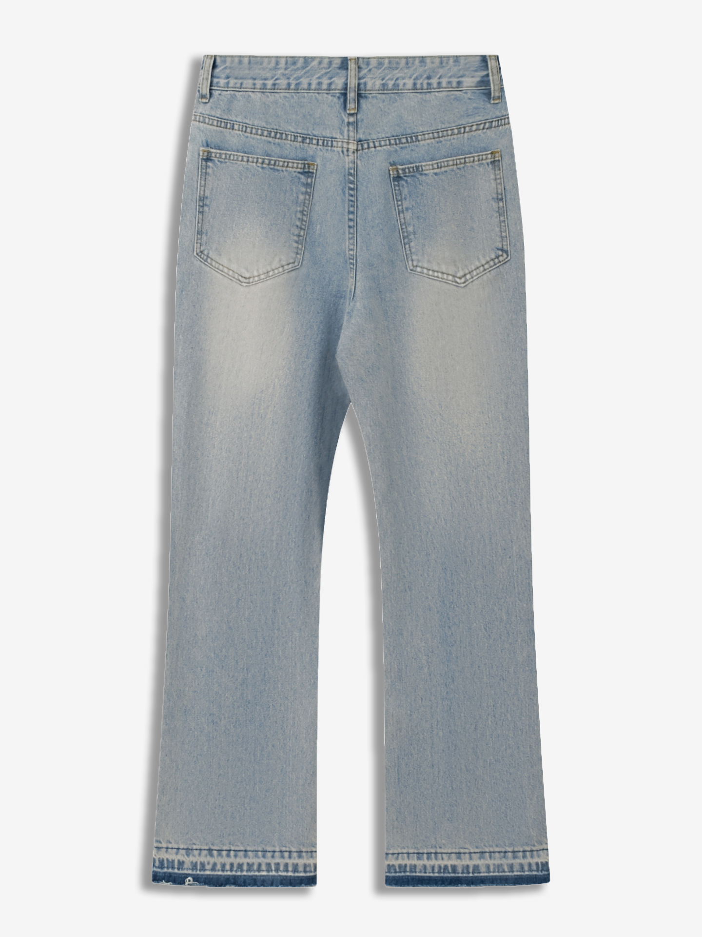 Mens Flared denim jeans - Light blue