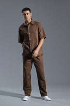 Short sleeve linen set