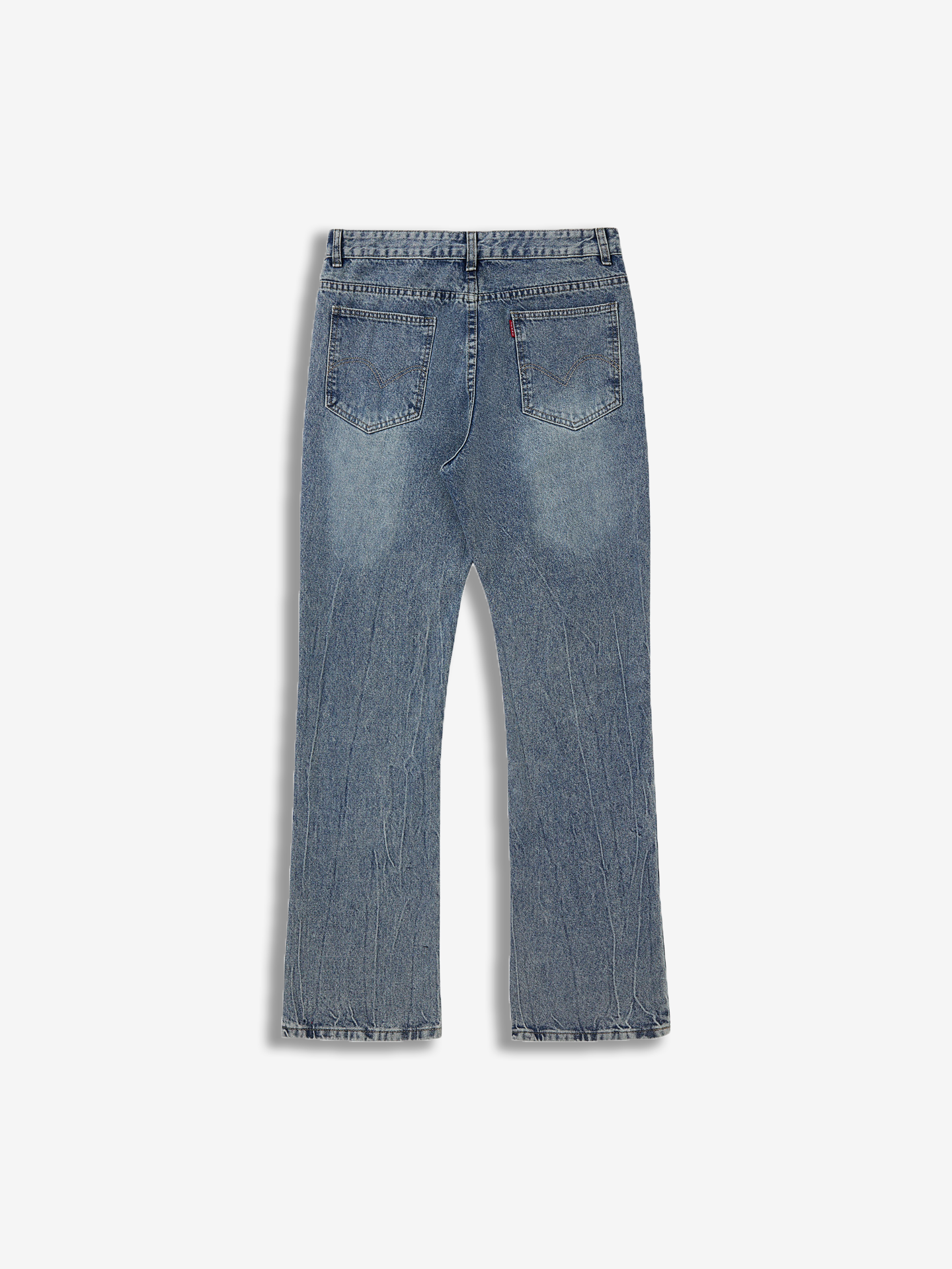 Mens Flared denim jeans - Blue