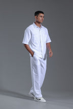 Short sleeve linen set