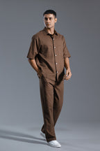 Short sleeve linen set