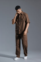 Short sleeve linen set