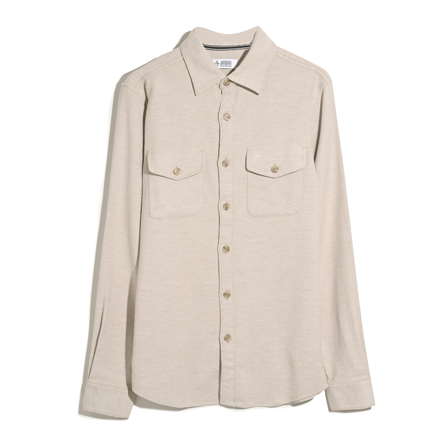 Men’s Birch Double Weave Overshirt  - Tailored Casual Lightweight Outerwear