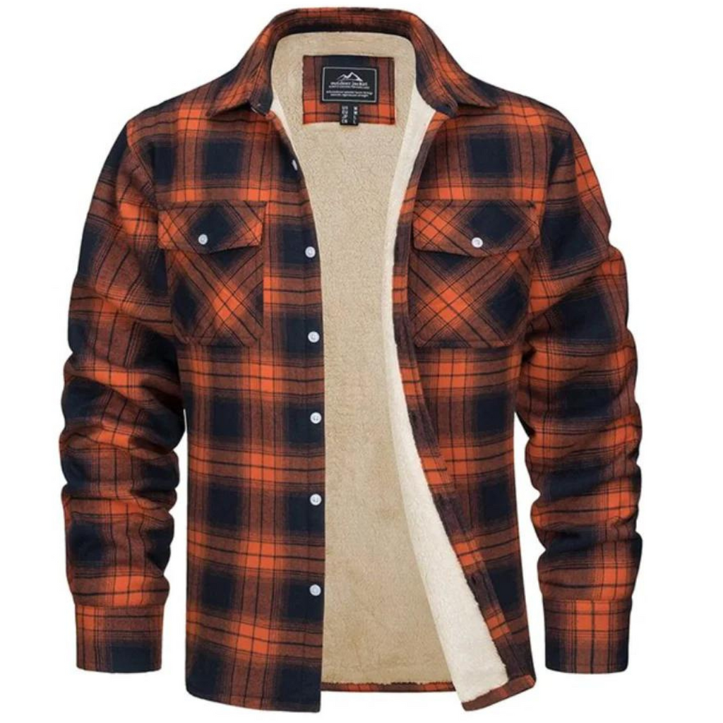Levi | Men's Sherpa Lined Plaid Button down Shirt Jacket