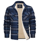 Levi | Men's Sherpa Lined Plaid Button down Shirt Jacket