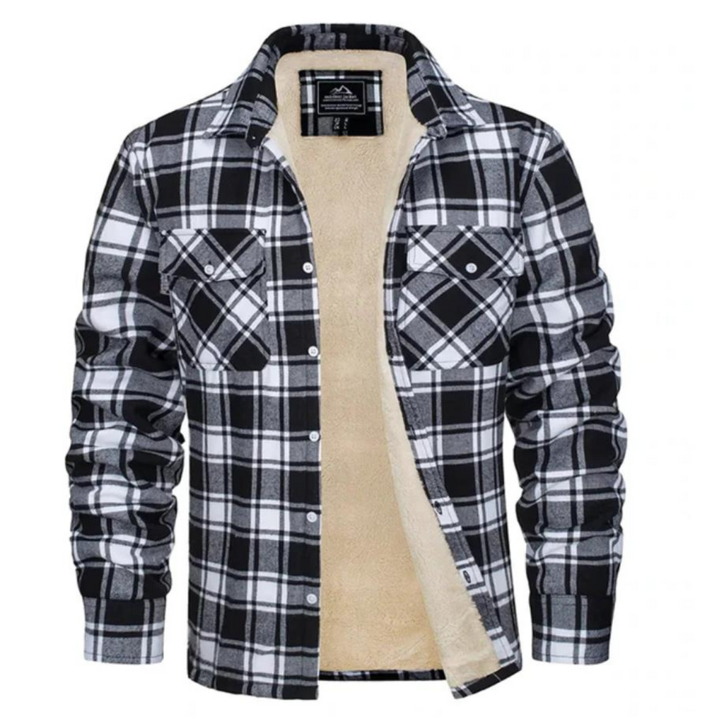 Levi | Men's Sherpa Lined Plaid Button down Shirt Jacket