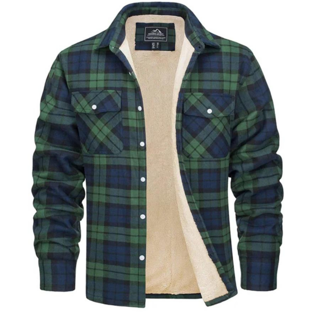 Levi | Men's Sherpa Lined Plaid Button down Shirt Jacket