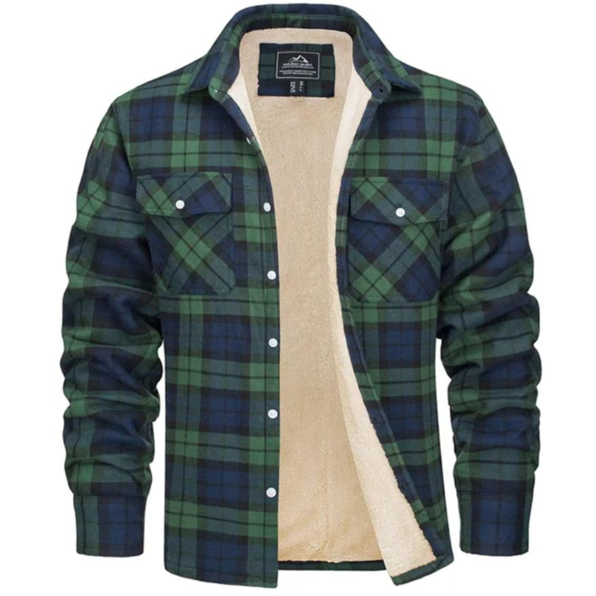 Levi | Men's Sherpa Lined Plaid Button down Shirt Jacket
