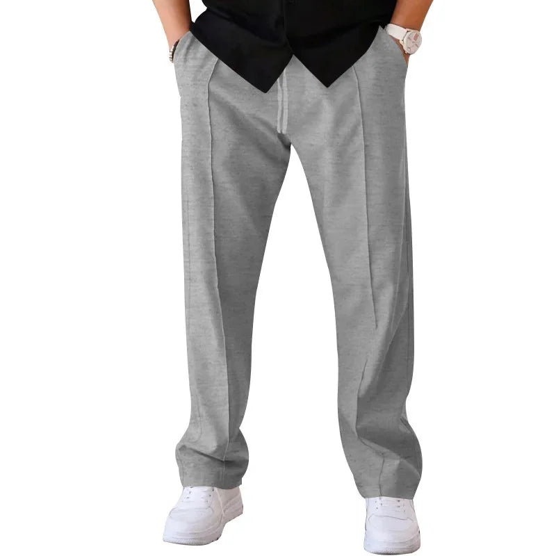 Men’s Loose Fit Drawstring Trousers with Side Pockets