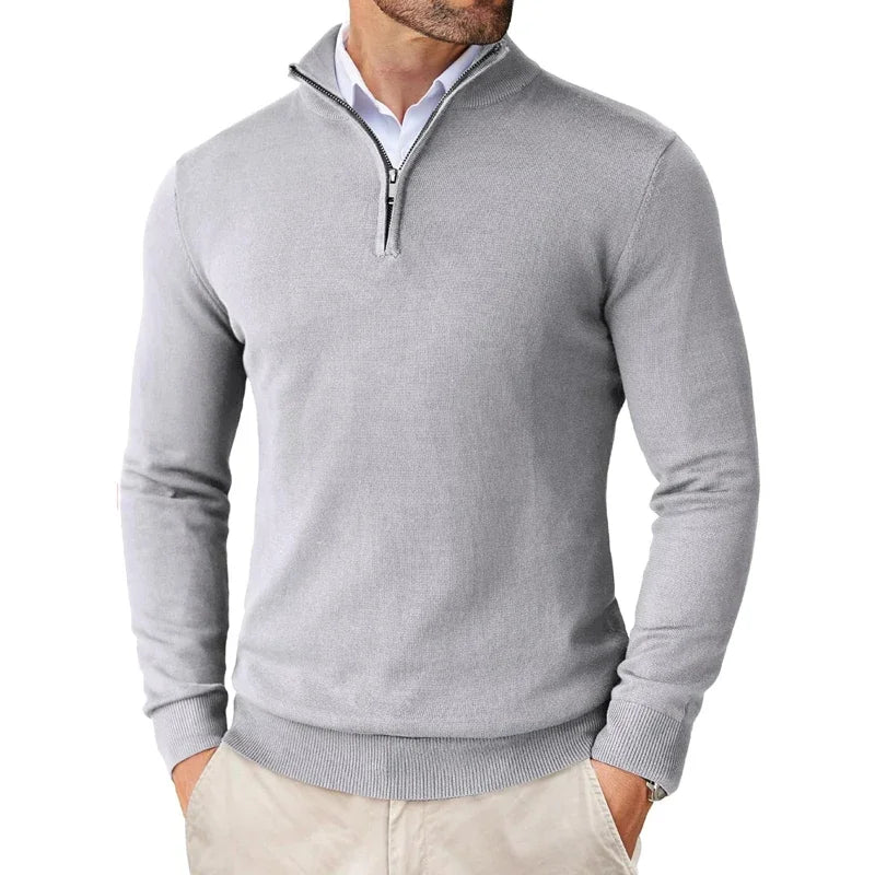 William Men’s Half-Zip Jumper – Smart Casual Style