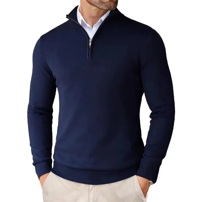 William Men’s Half-Zip Jumper – Smart Casual Style