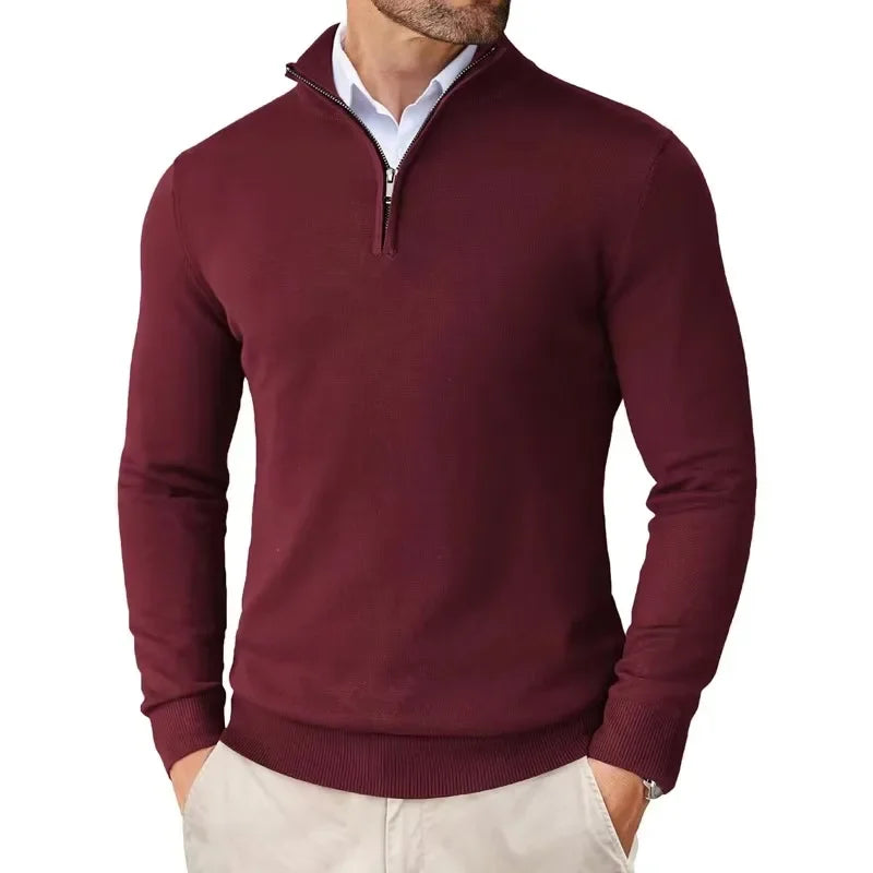 William Men’s Half-Zip Jumper – Smart Casual Style
