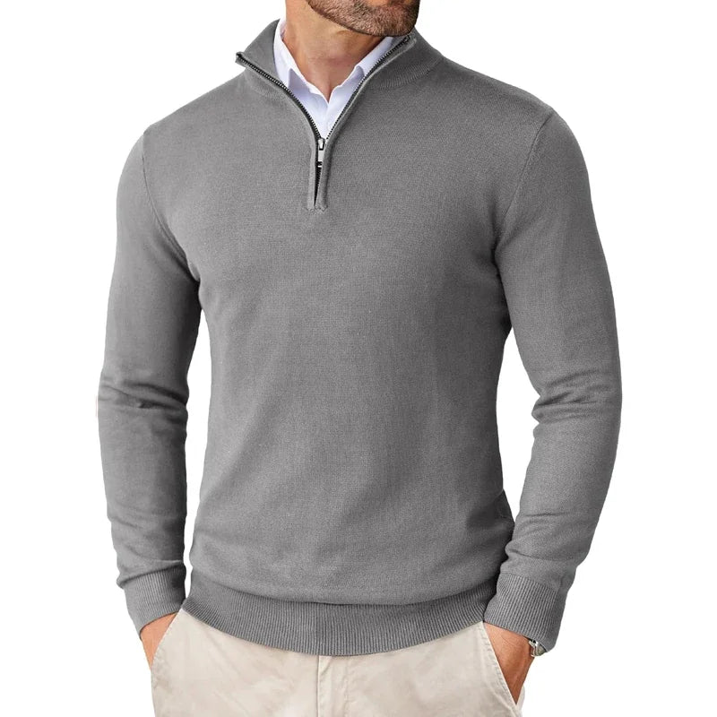 William Men’s Half-Zip Jumper – Smart Casual Style