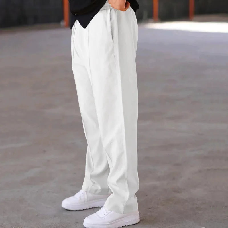 Men’s Loose Fit Drawstring Trousers with Side Pockets