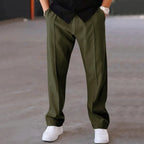 Men’s Loose Fit Drawstring Trousers with Side Pockets