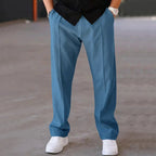 Men’s Loose Fit Drawstring Trousers with Side Pockets