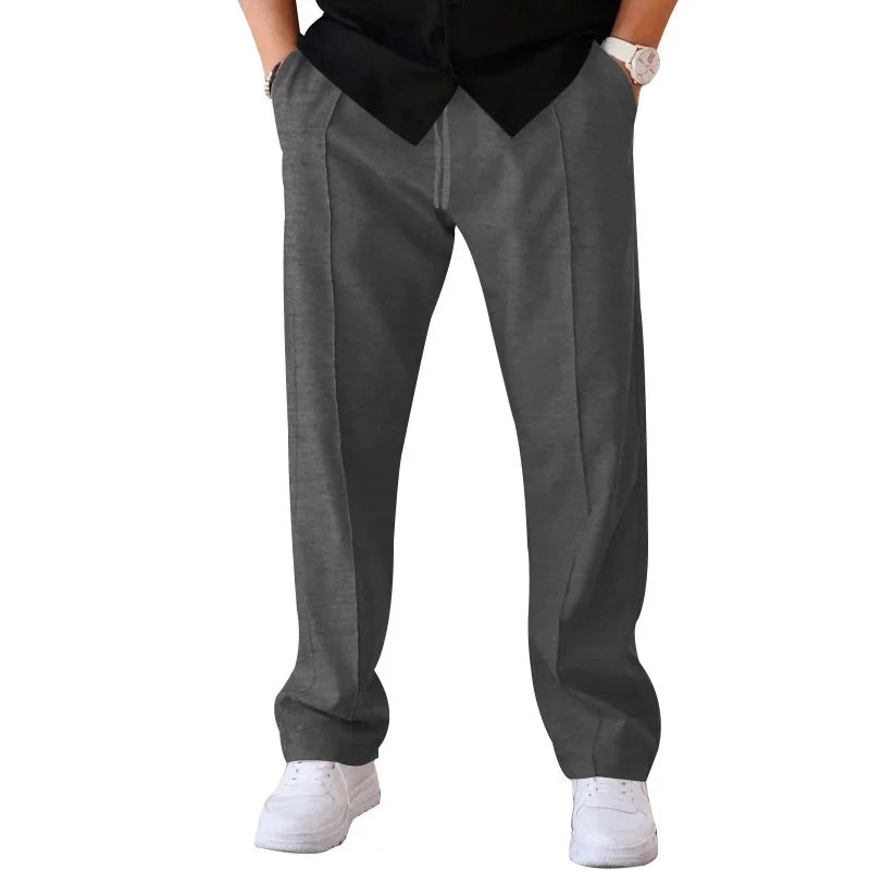 Men’s Loose Fit Drawstring Trousers with Side Pockets