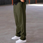 Men’s Loose Fit Drawstring Trousers with Side Pockets