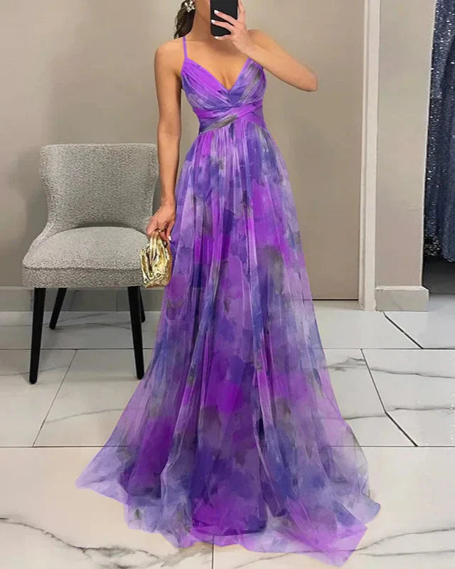 Rose| Madeline Floral Maxi Dress - Breathable Fabric