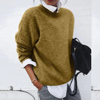 Women’s Cashmere Crew Neck Sweater – Soft Knit Pullover
