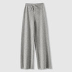Women’s Luxury Cashmere Knit Pants – Wide-Leg Soft Drape