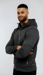 Men's Casual Hooded Jacket – Lightweight Zip-Up Windbreaker for Spring & Fall Outdoor Wear