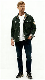 Men's Trucker Shacket – Waxed Cotton Casual Overshirt Jacket for Everyday & Outdoor Wear