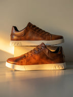 James Men’s Lace-Up Casual Sneakers with Low-Top Design