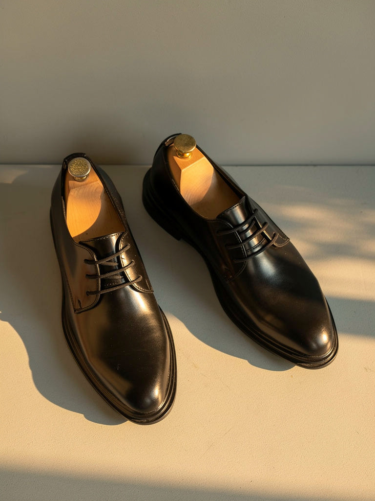 Gary Men’s Lace-Up Oxford Dress Shoes with Pointed Toe