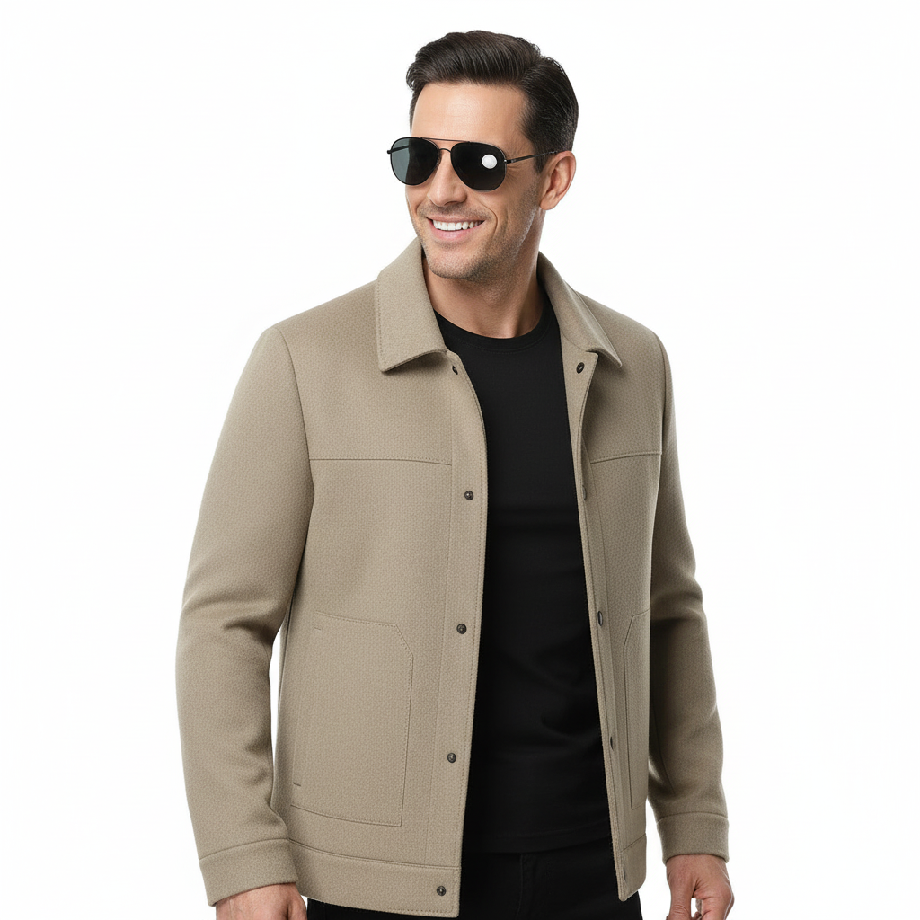 Men's Winter Jacket | Classic Wool Design